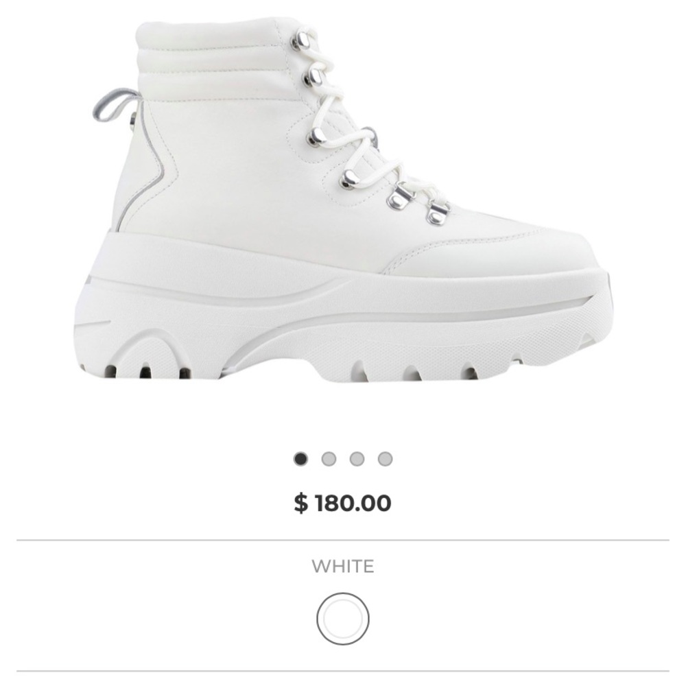 Steve Madden Husky platform white boots - Picture 4 of 4